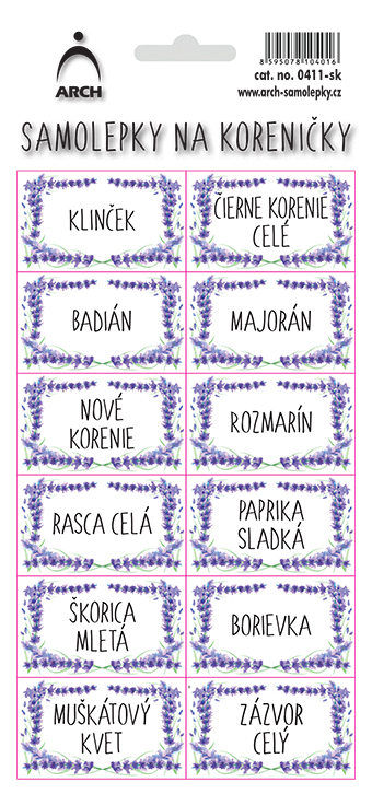 Levandulové - SK - MIX 60 kusů