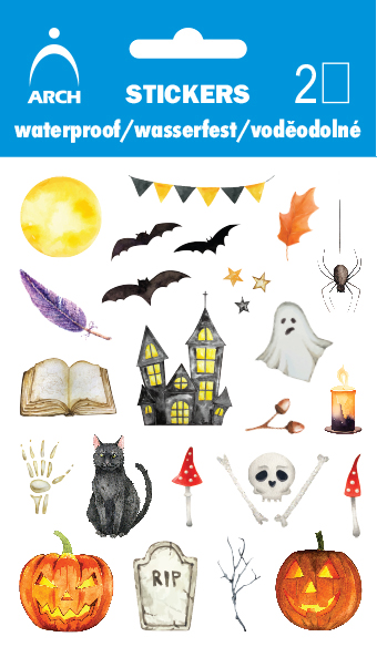 Voděodolné samolepky - Halloween 01