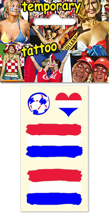 Temporary tattoo for fans - Netherlands