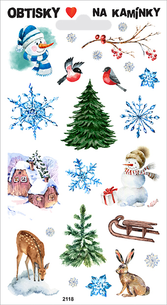 Obtisky na kamínky - zima 2