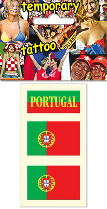 Temporary tattoo for fans - Portugal