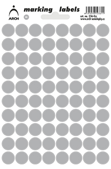 Samolepicí kolečka 12 mm - šedá