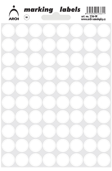 Samolepicí kolečka 12 mm - bílá