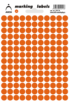 Samolepicí kolečka 8 mm - oranžová