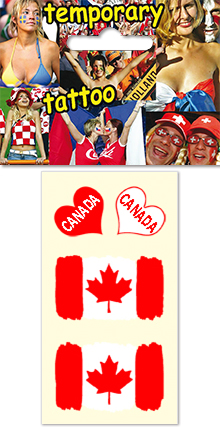 Temporary tattoo for fans - Canada