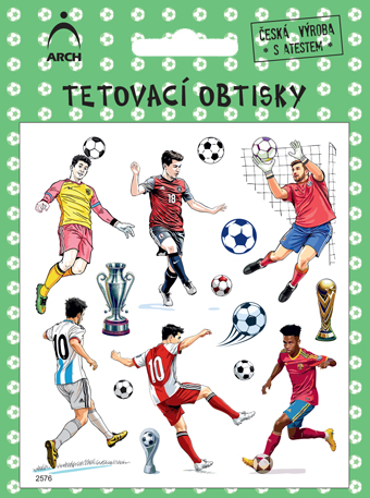 Dětské tetovací obtisky - fotbalisti 02