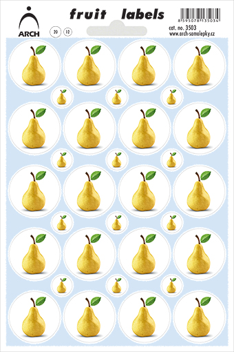 Hrušky na uzávěry - 20 + 12 etiket