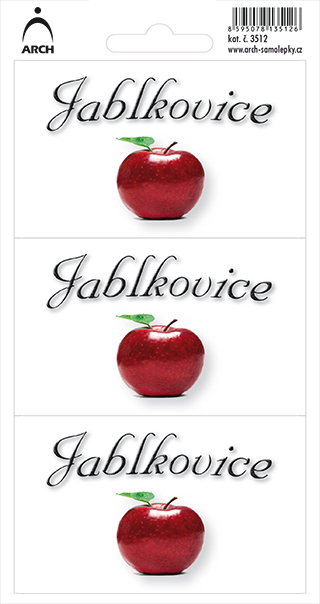DOMÁCÍ PÁLENKY - jablkovice - 3 etikety