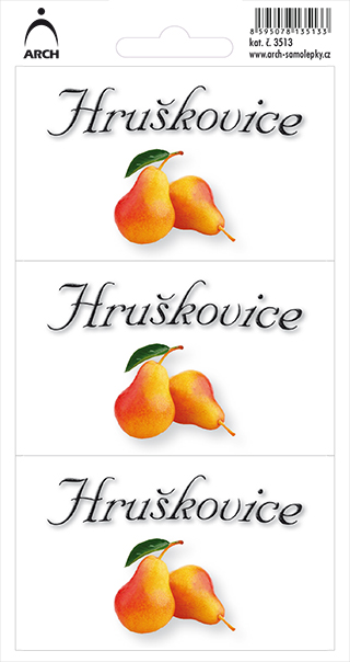 DOMÁCÍ PÁLENKY - hruškovice - 3 etikety