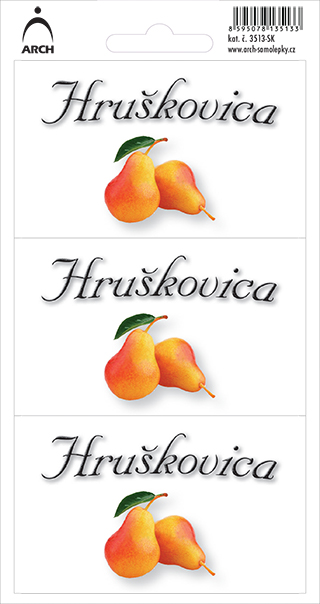 DOMÁCE PÁLENKY - hruškovica - 3 etikety