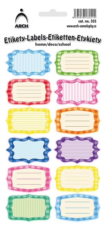 DEKORAČNÍ etikety do domácnosti