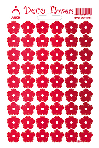 Květinky červené - Deco Flowers
