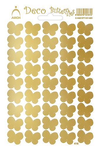 Motýlci - Deco Butterflies - MIX po 5 kusech