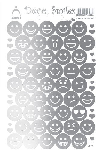 Smajlíci stříbrní - Deco Smile
