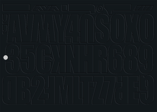 Udělejte si reklamu sami - černé - 2 sady