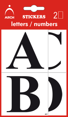 Písmena A-L, výška 52 mm