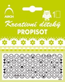 Kreativní dětský propisot smajlíci - černí