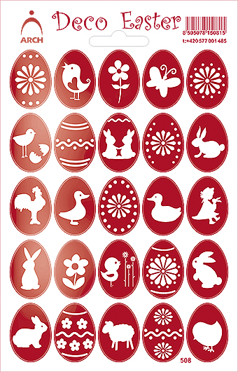 Červená vajíčka - Deco Easter