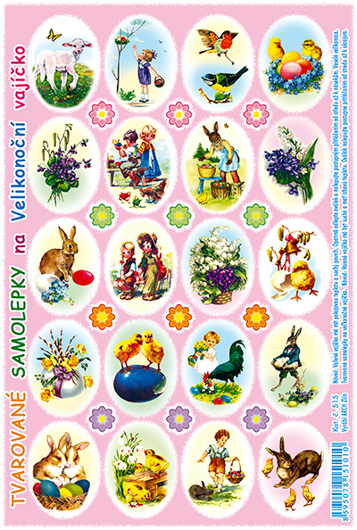 Prolisované samolepky - beránek