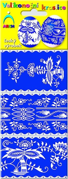 Velikonoční košilky - modrotisk