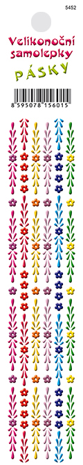6 pásků na archu - kraslicové