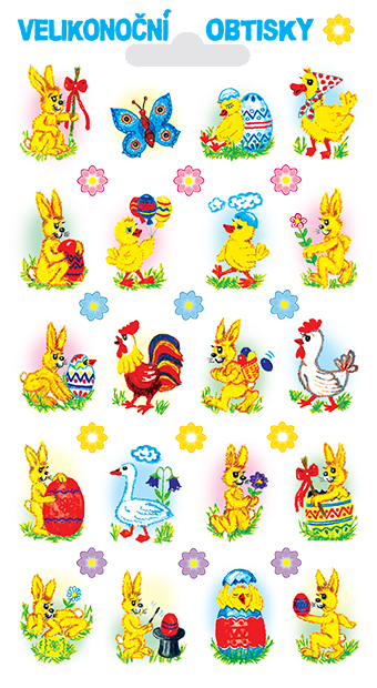 Obtisky - zajíček (32 obrázků)