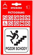 Pozor pád na schodech
