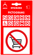 Nevstupujte s nákupním vozíkem