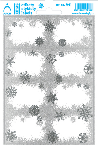 Stříbrná námraza a vločky