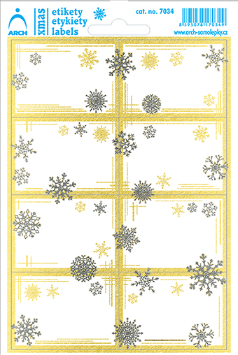 Zlaté linky a stříbrné vločky