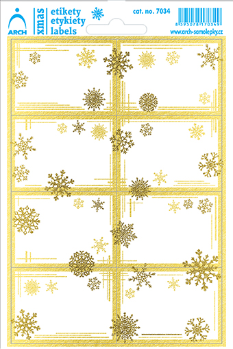 Zlaté linky a vločky