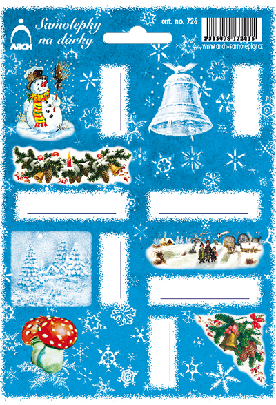 Ilustrované obrázky - sněhulák