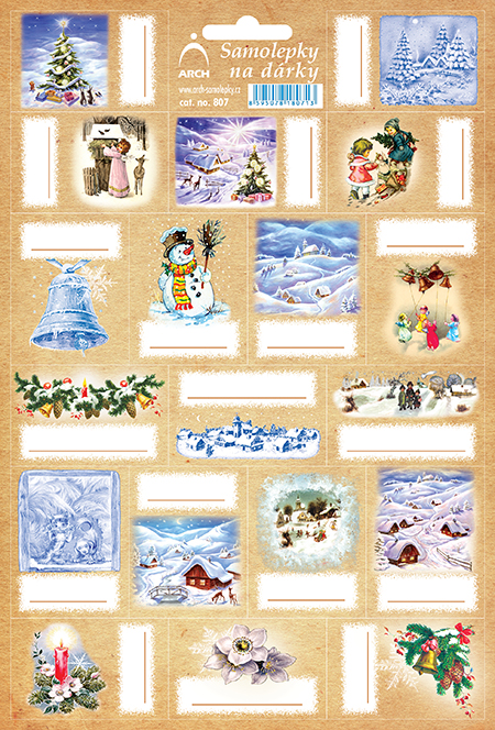 Etikety eko papír - stromek