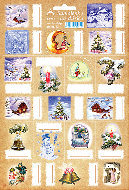 Etikety eko papír - chaloupka