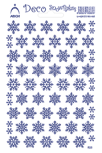 Modré dekorační vločky