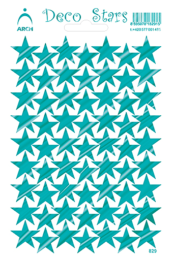 Tyrkysové dekorační hvězdičky