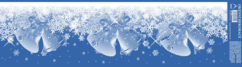 Námraza - zvonečky se stříbnými glitry