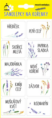 Květinkové - základní druhy - 75 etiket v blistru