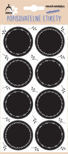 Popisovatelné etikety lístky - 40 etiket v blistru