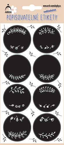 Popisovatelné etikety větvičky - 40 etiket v blistru
