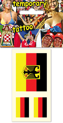 Temporary tattoo for fans - Germany