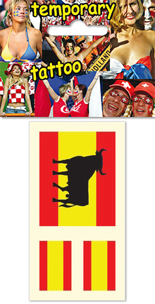 Temporary tattoo for fans - Spain