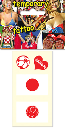 Temporary tattoo for fans - Japan