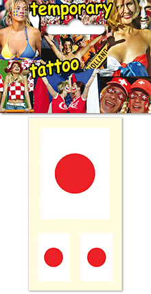 Temporary tattoo for fans - Japan