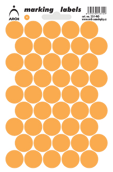 Neonová kolečka 17 mm - oranžová