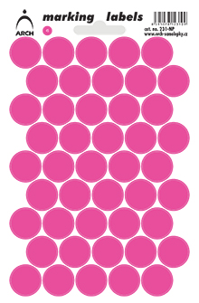 Neonová kolečka 17 mm - růžová