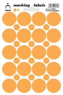 Neonová kolečka 25 mm - oranžová