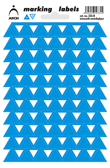 Samolepicí trojúhelníky 15 mm - modré