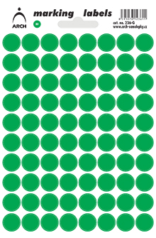 Samolepicí kolečka 12 mm - zelená