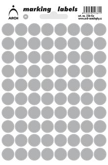 Samolepicí kolečka 12 mm - šedá